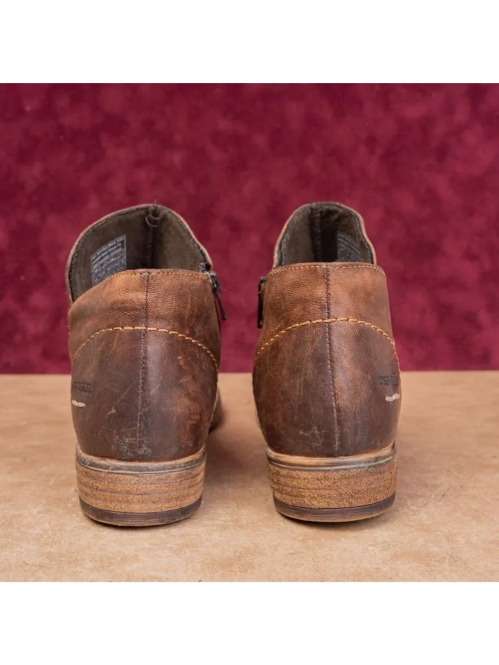 Josef Seibel Women Sienna Brown Leather Lightweight boots 8US EUR 38